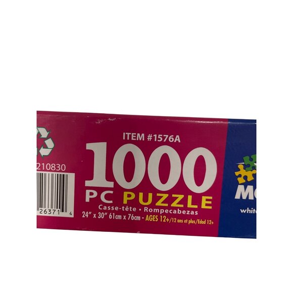 White Mountain Ice Cream Parlor 1000-Piece Jigsaw Puzzle ONE PIECE MISSING - Picture 2 of 4